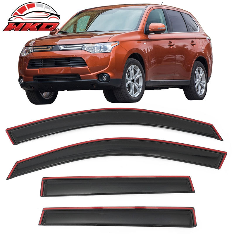 Wholesale 14-21 Mitsubishi Outlander Window Visors In-Channel Rain Guard Deflector