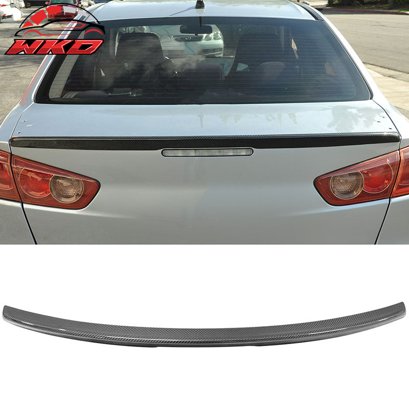 Fits 08-15 Mitsubishi Lancer Evolution MR Style Trunk Spoiler Carbon Fiber CF