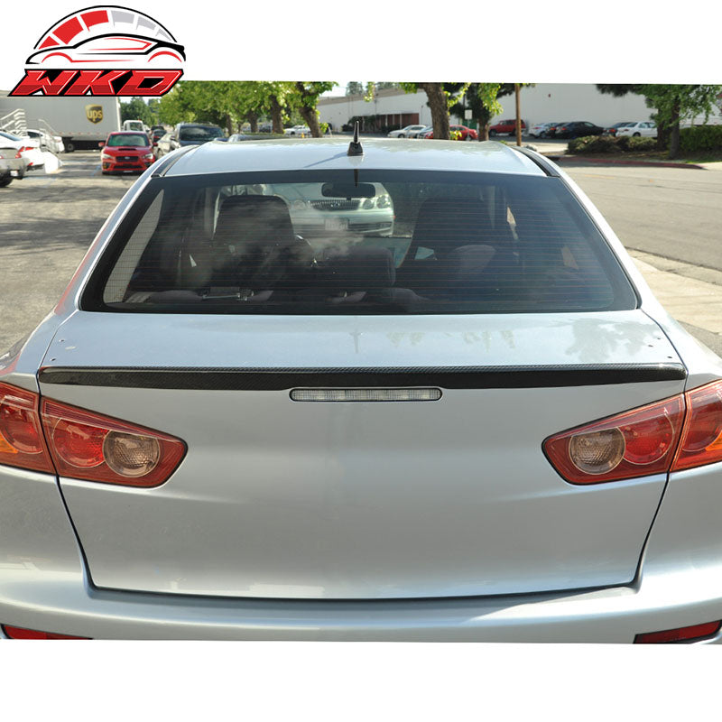 Fits 08-15 Mitsubishi Lancer Evolution MR Style Trunk Spoiler Carbon Fiber CF
