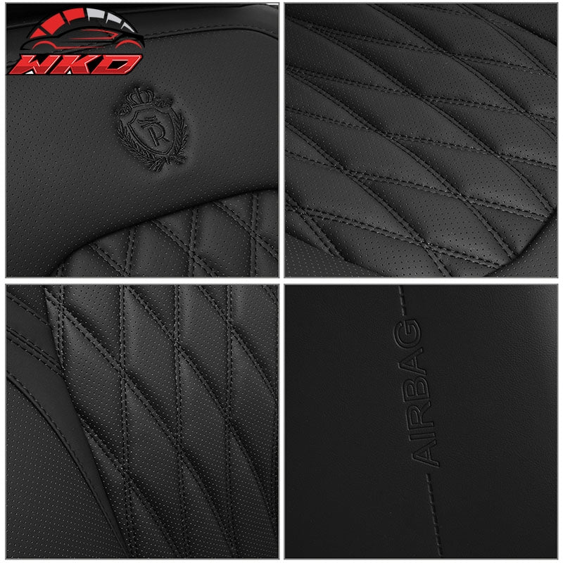Fits Most 5 Passenger Cars Seat Covers 05 Style Front Rear Row Seat Protector PU