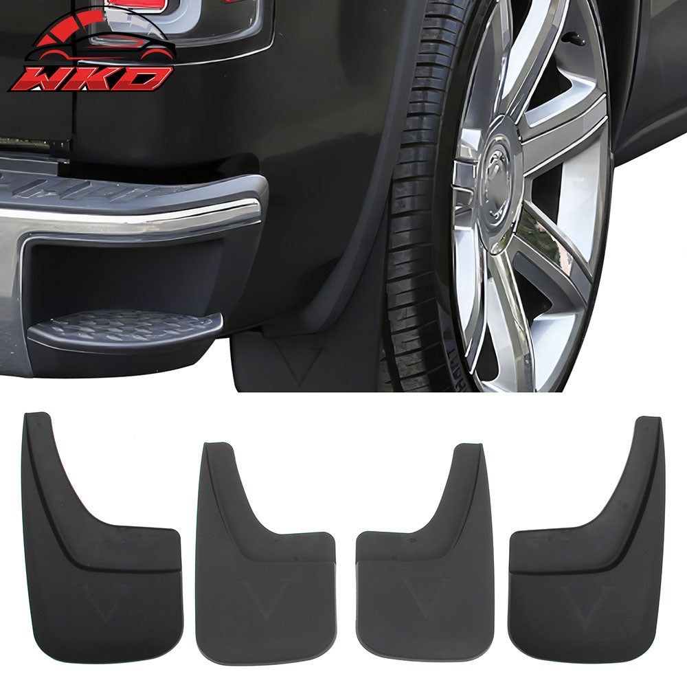 Fits 14-19 GMC Sierra 1500 2500 3500 HD Mud Flaps Textured PP Wheel Splash Guard