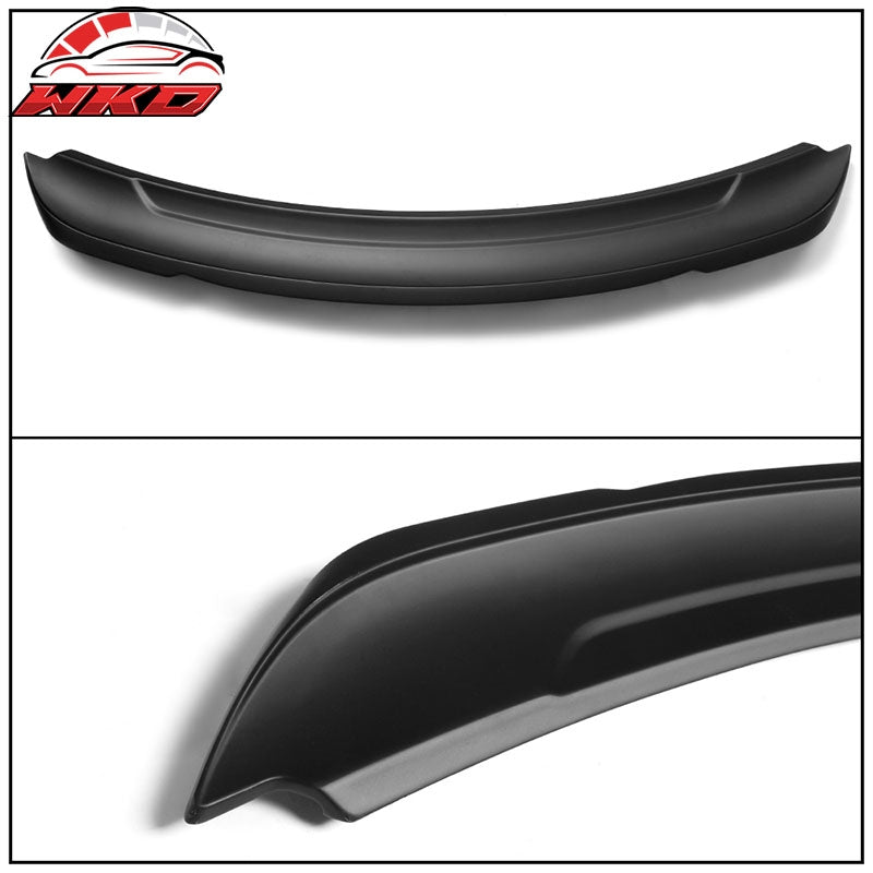 Fits 15-23 Ford Mustang 2DR Coupe Long LED Style Matte Black Trunk Spoiler - ABS