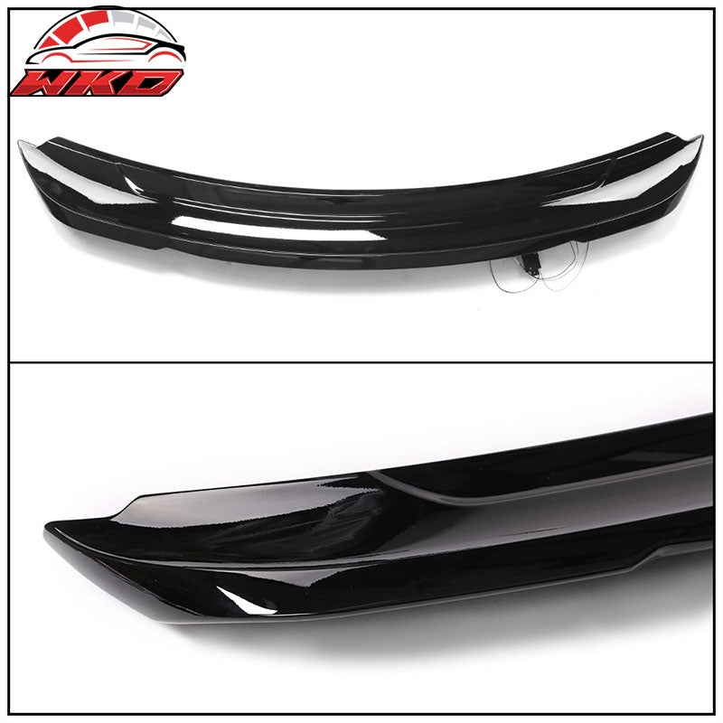 Fits 15-23 Ford Mustang 2DR Coupe Long LED Style Trunk Spoiler Gloss Black - ABS