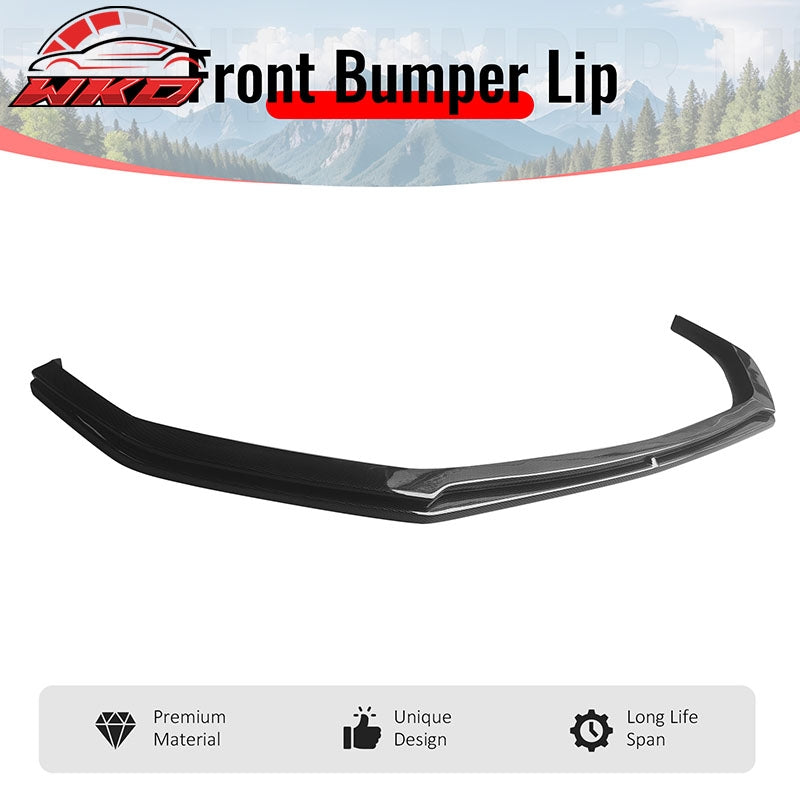 Fits 24-26 Ford Mustang S650 Performance Ikon Front Bumper Lip Carbon Fiber Look