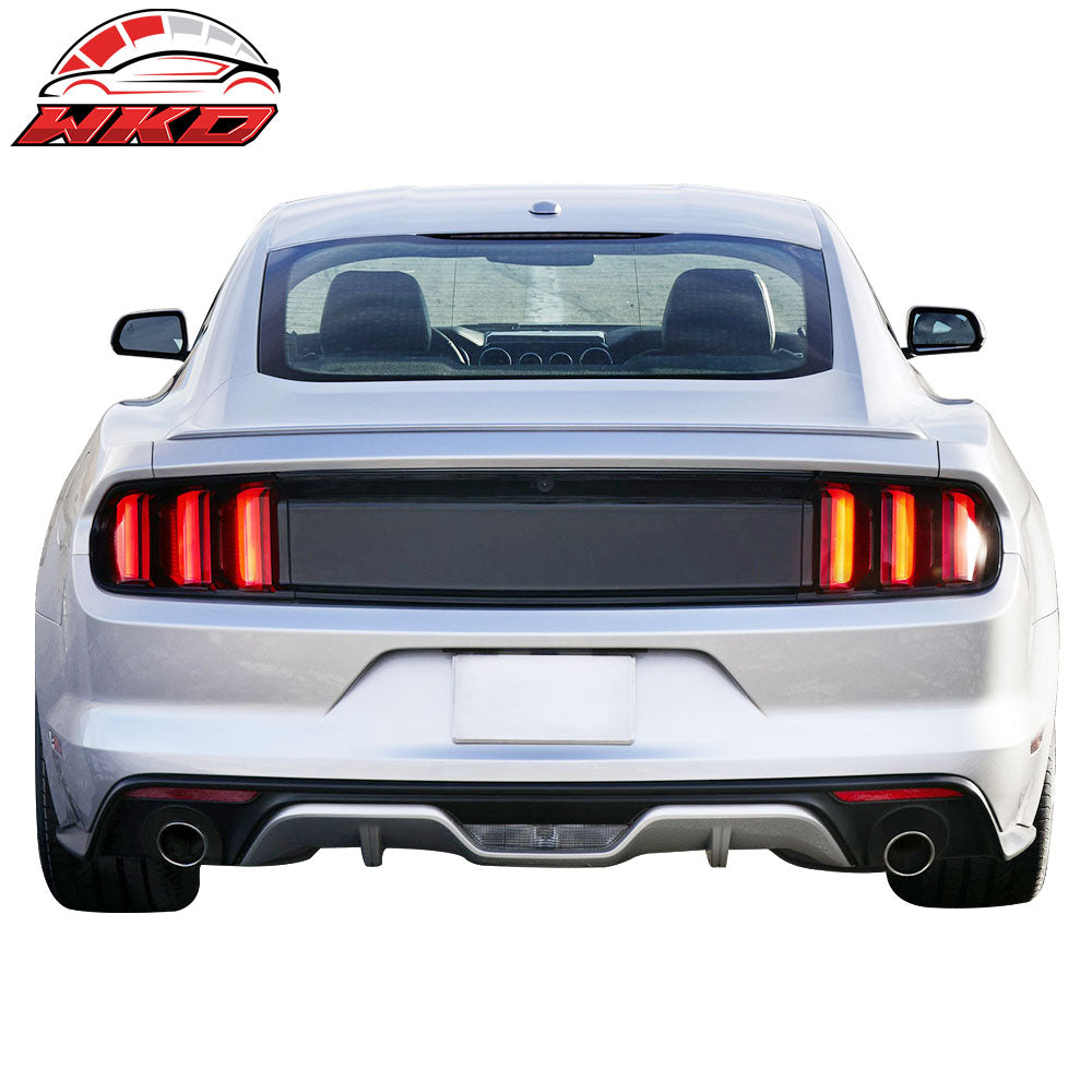 Fits 15-17 Ford Mustang Rear Bumper Cover Conversion Unpainted PP Replacement