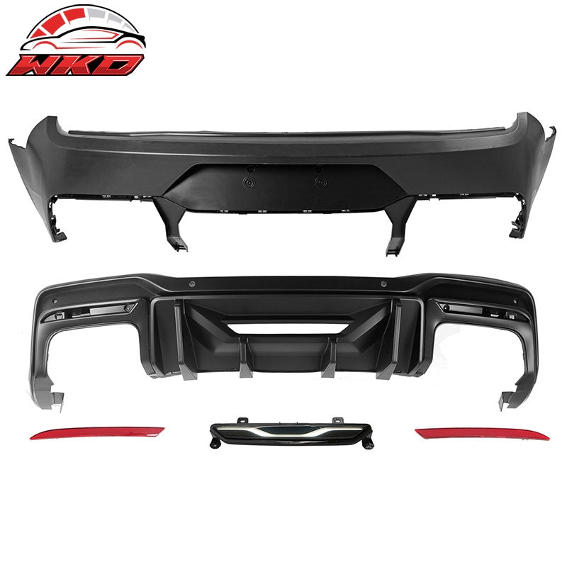 Wholesale 15-23 Mustang Dark Horse Rear Bumper + Rock Diffuser +GT-C Light +Reflector