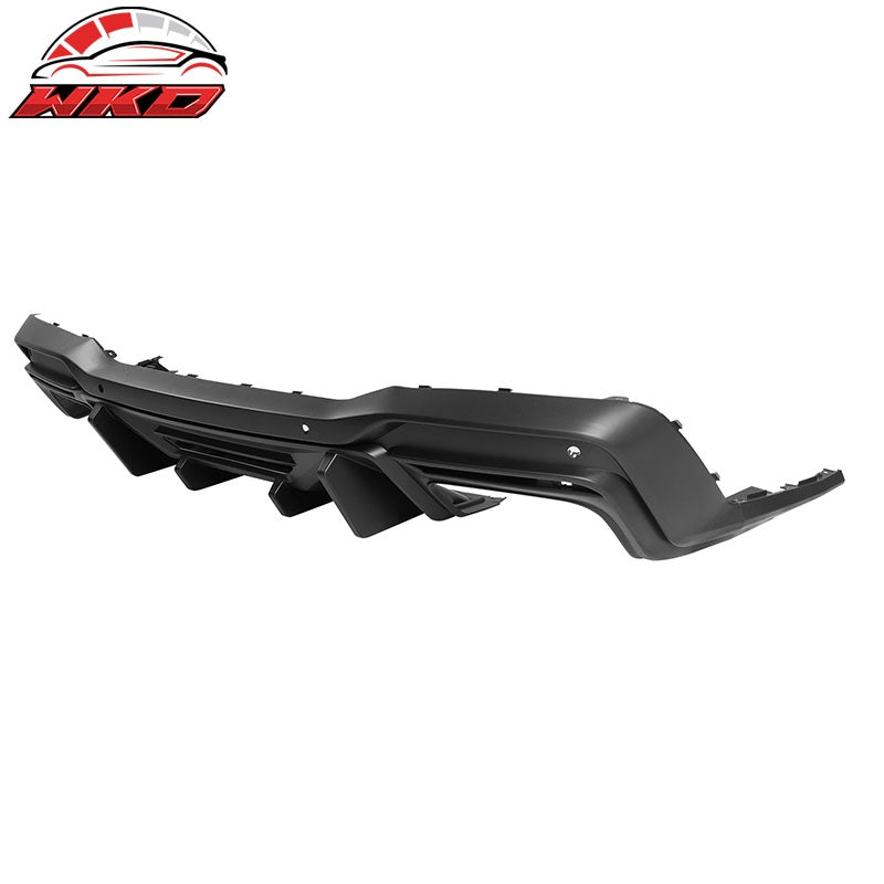 Fits 15-23 Mustang Dark Horse Rear Bumper + Rock Diffuser +GT-C Light +Reflector