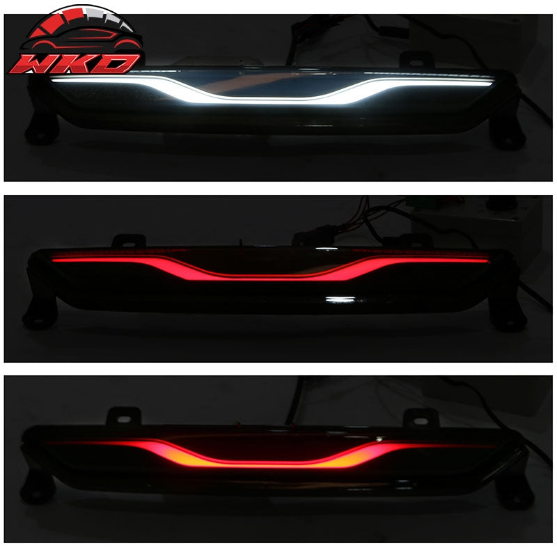 Fits 15-23 Mustang Dark Horse Rear Bumper + Rock Diffuser +GT-C Light +Reflector