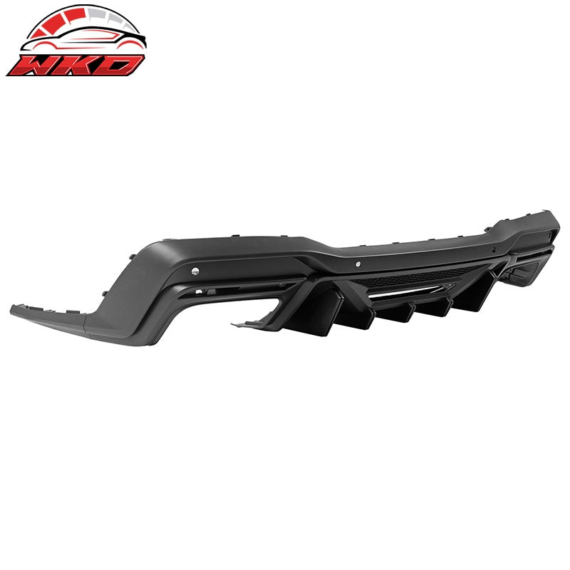 Fits 15-23 Mustang Dark Horse Rear Bumper +Speed Diffuser +GT-C Light +Reflector