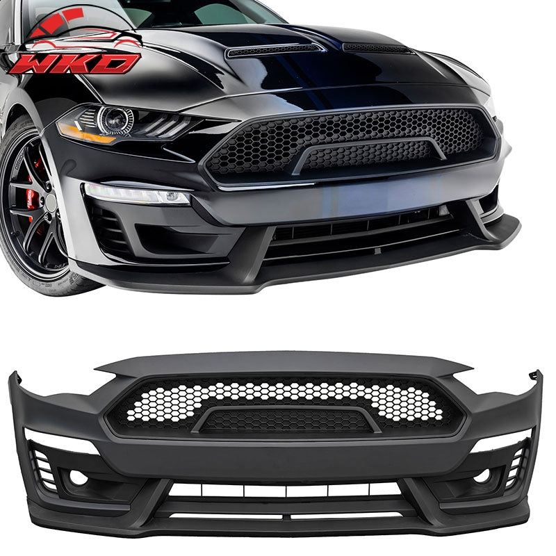 Wholesale 18-23 Mustang Front Bumper Cover Shelby Super Snake Style with Matte Grille