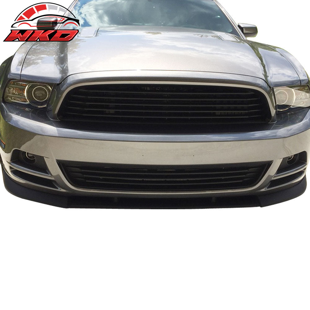 Fits 13-14 Mustang V6 V8 Type CV Front Bumper Lip Spoiler - (PU)