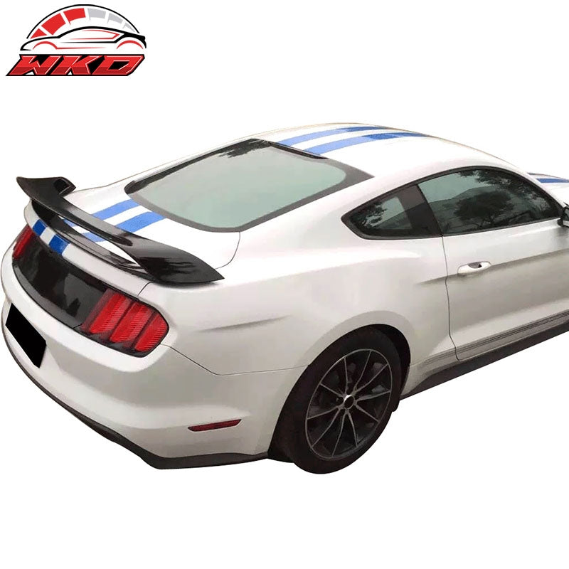 Fits 15-23 Ford Mustang GT350 GT350R Style Trunk Spoiler - Gloss Black ABS