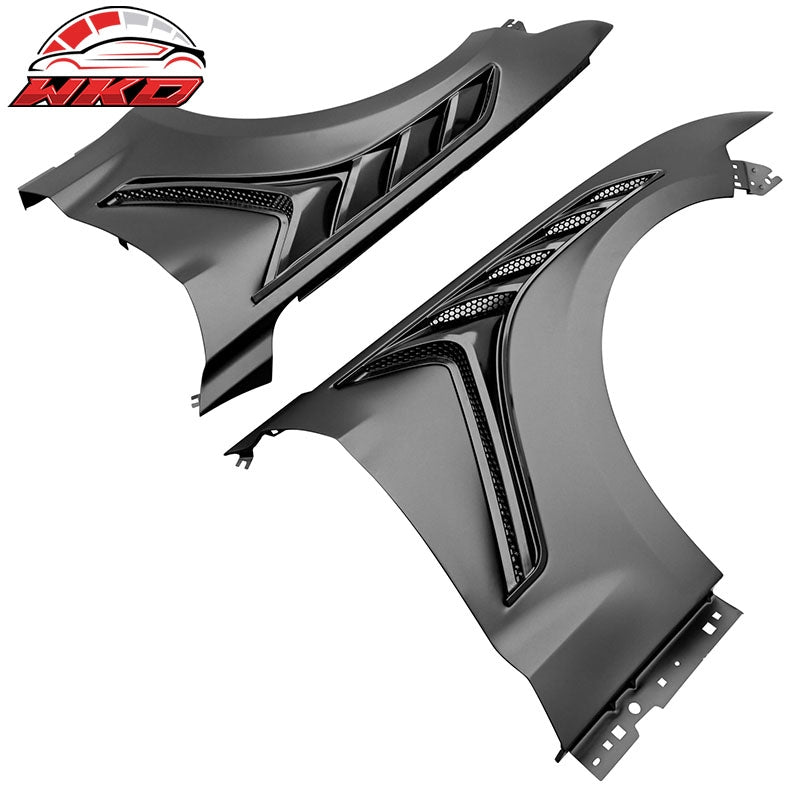 Fits 15-17 Mustang GTD Style Front Fenders Aluminum Driver Passenger Side Panel