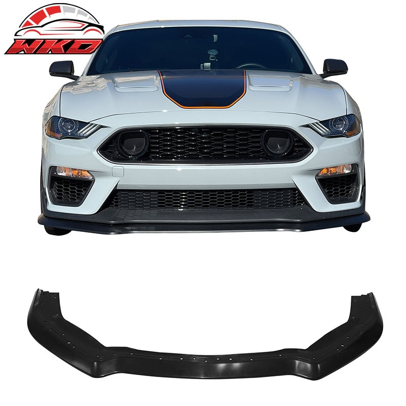 Wholesale 21-23 Mustang Mach 1 Handling Package Style Front Bumper Lip Matte Black PP