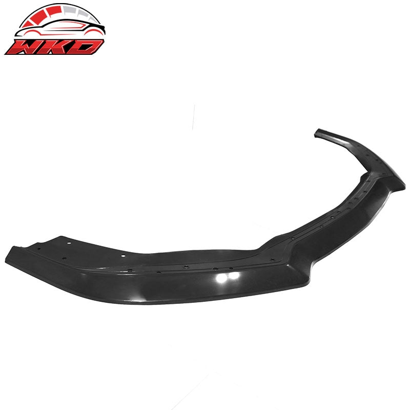 Fits 21-23 Mustang Mach 1 Handling Package Style Front Bumper Lip Matte Black PP