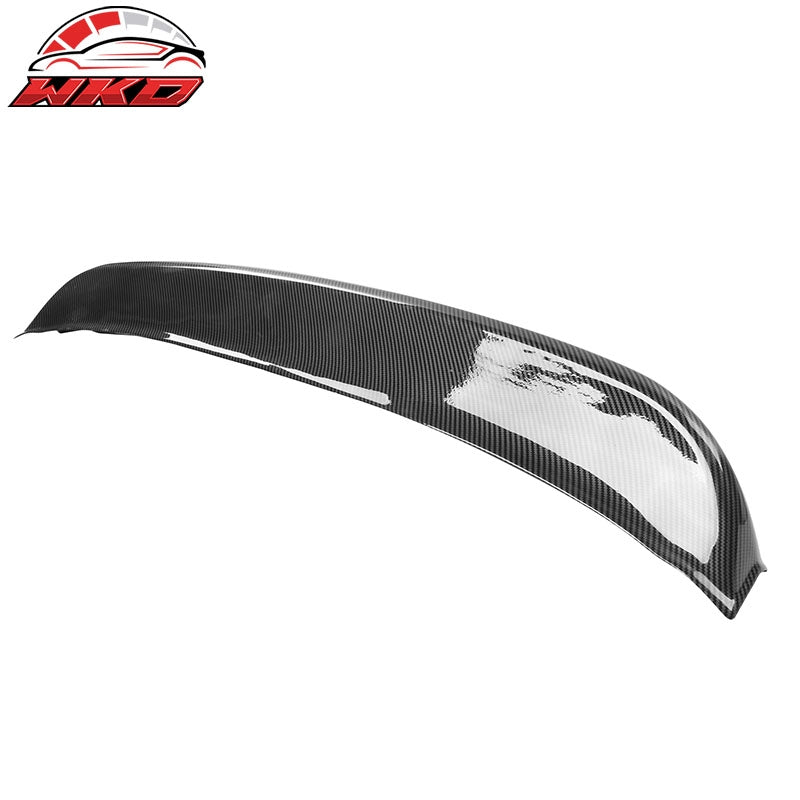 Fits 21-26 Ford Mustang Mach-E Duckbill Rear Trunk Spoiler PP Carbon Fiber Print
