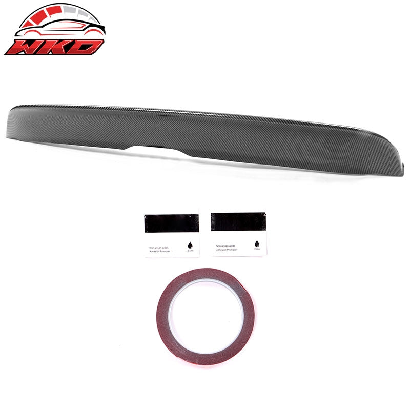 Fits 21-26 Ford Mustang Mach-E Duckbill Rear Trunk Spoiler PP Carbon Fiber Print