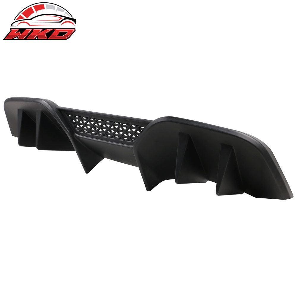 Fits 15-17 Ford Mustang R-Spec V2 Style Rear Bumper Diffuser Lower Valance Lip