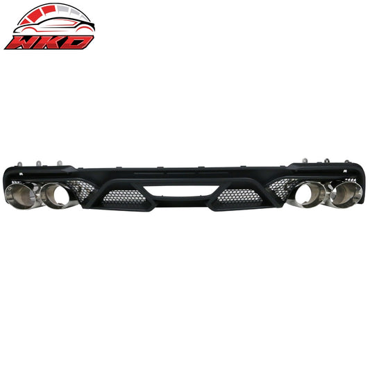 Wholesale 18-23 Ford Mustang GT500 Style Rear Diffuser Bumper Lip Spoiler - PP - Wikond Auto
