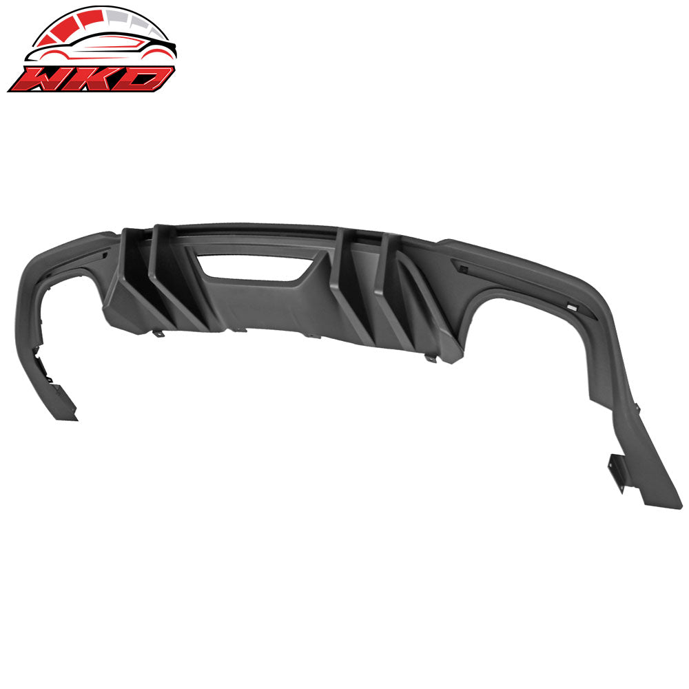 Fits 18-23 Ford Mustang S550 2-Door Competition Matte Black PP Rear Diffuser