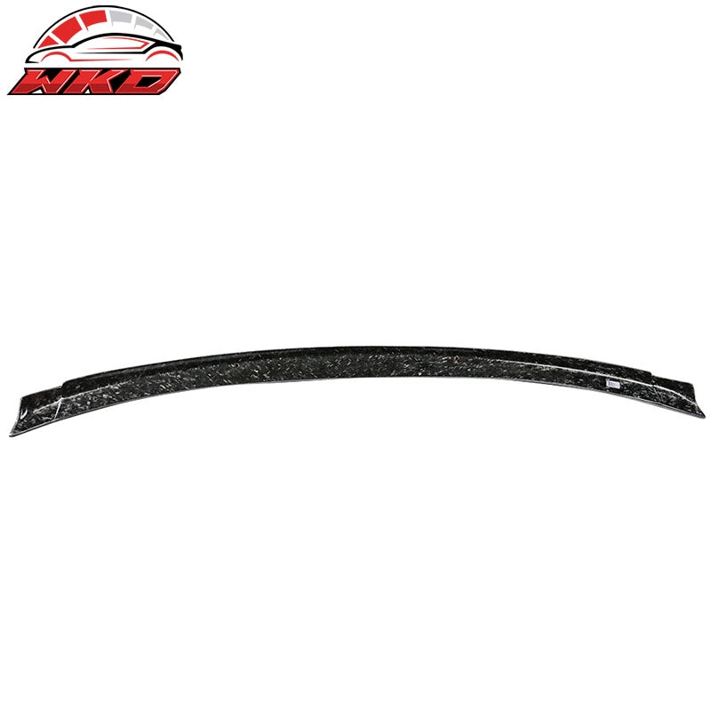 Fits 15-23 Ford Mustang S550 V Style Trunk Spoiler - Matte Forged Carbon Fiber