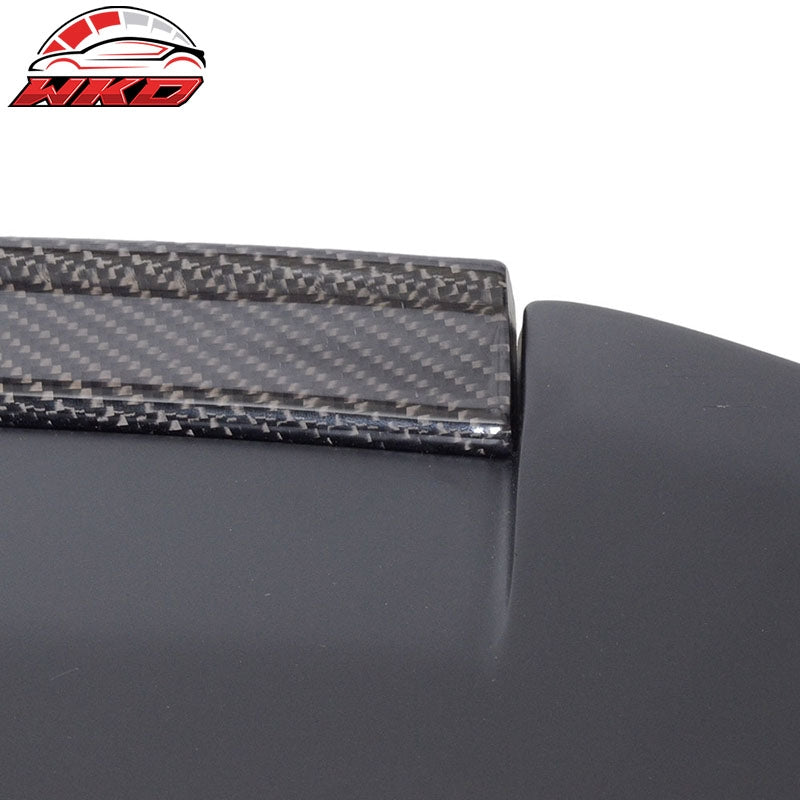 Fits 10-14 Ford Mustang V6 GT500 Trunk Spoiler Wing - Matte Carbon Fiber