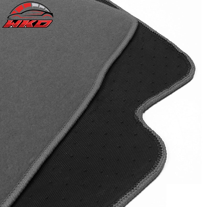 Fits 90-96 Nissan 300ZX Grey Car Floor Mats Liner 1st 2nd Row Nylon Carpets 4PC