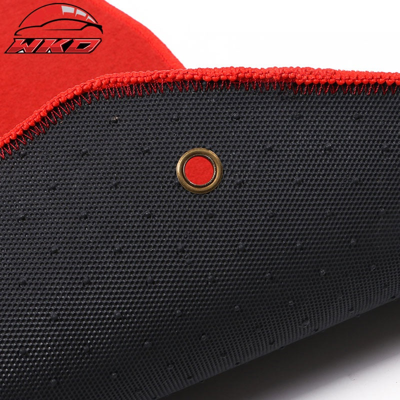 Fits 90-96 Nissan 300ZX Red Nylon Floor Mats Liner 1st 2nd Row Car Carpets 4PCS