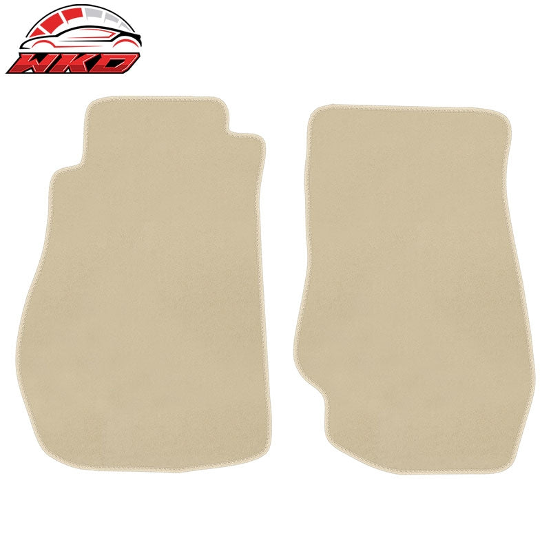 Wholesale 03-09 Nissan 350Z Floor Mats Liner Nylon Beige Non-Slip Auto Carpets 2PC