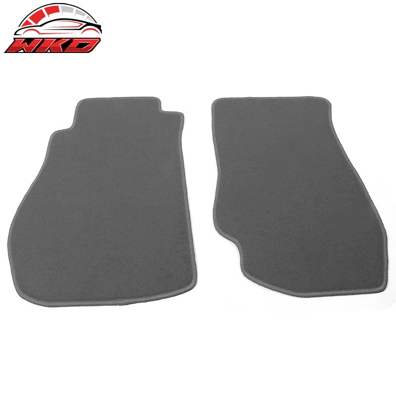 Fits 03-09 Nissan 350Z Floor Mats Liner Nylon Grey Non-Slip Auto Carpets 2PC