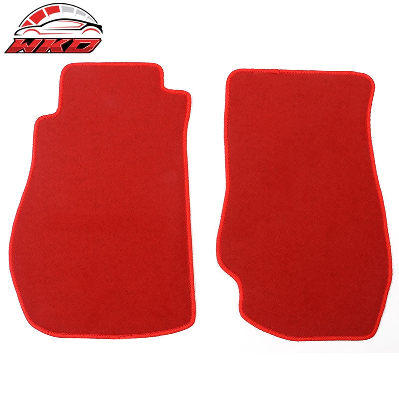 Wholesale 03-09 Nissan 350Z Floor Mats Liner Nylon Red Non-Slip Auto Carpets 2PC