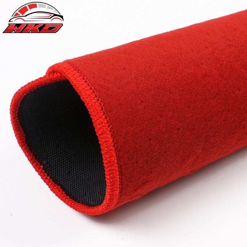 Fits 03-09 Nissan 350Z Floor Mats Liner Nylon Red Non-Slip Auto Carpets 2PC