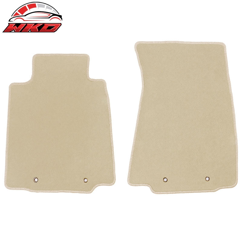 Wholesale 09-20 Nissan 370Z Nylon Beige Floor Mats Liner Non-Slip Auto Carpets 2PCS