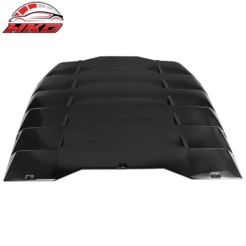 Fits 09-20 Nissan 370Z IKON Rear Window Louvers Cover Sun Shade - Gloss Black