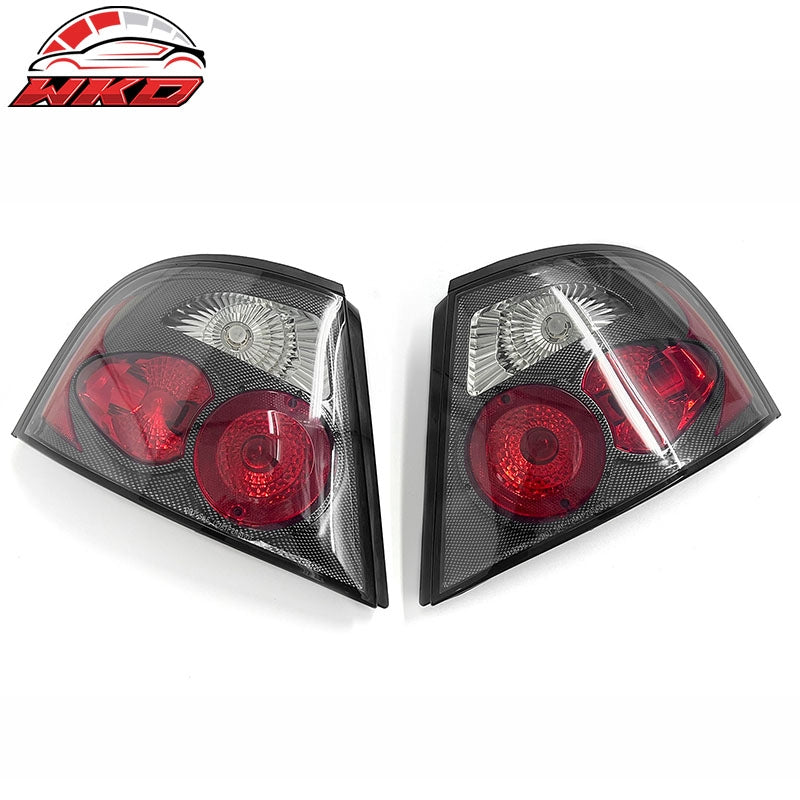 Wholesale 98-01 Nissan Altima Black Housing w/ Carbon Texture Clear Lens Tail Lights