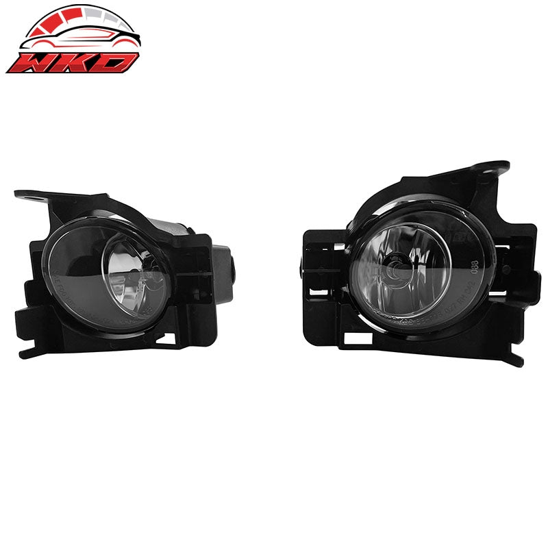 Fits 08-13 Nissan Altima Coupe Front Bumper Fog Lights Lamps W/Wiring Clear Lens