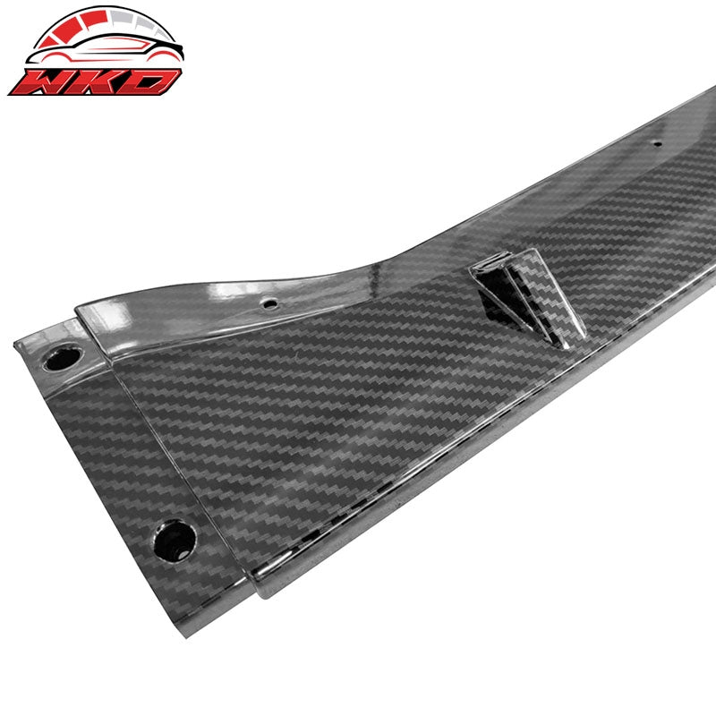 Fits 19-22 Nissan Altima Front Bumper Lip Carbon Fiber Print Spoiler PP 3PC Trim