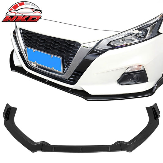 Wholesale 19-22 Nissan Altima Front Bumper Lip Gloss Black Spoiler PP 3PC Splitter