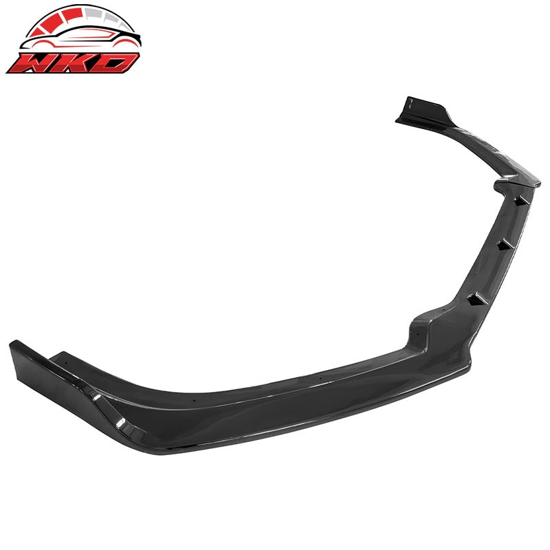 Fits 19-22 Nissan Altima Front Bumper Lip Gloss Black Spoiler PP 3PC Splitter