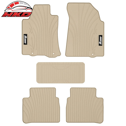Wholesale 13-18 Nissan Altima Beige Latex Rubber Car Floor Mats Custom Fit Carpet 5PC