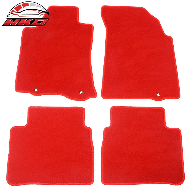Wholesale 13-18 Nissan Altima Sedan Nylon Floor Mats Liner Front Rear Red Car Carpets
