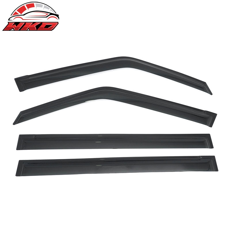 Fits 17-24 Nissan Armada Window Visors 4PCS Smoke Acrylic Rain Sun Deflectors