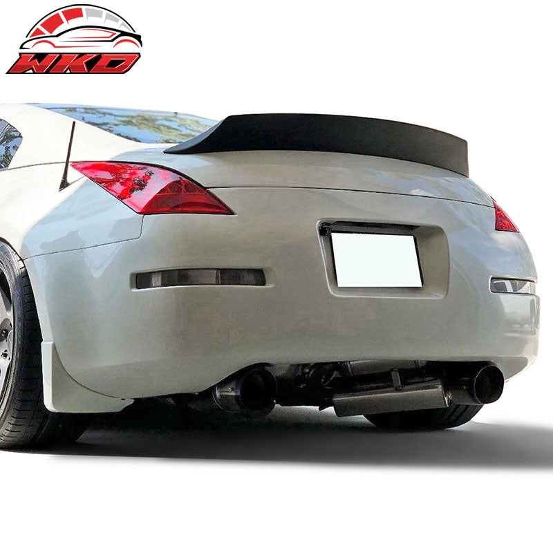 Fits 03-09 Nissan 350Z Coupe Fairlady Z33 V Style Duckbill Trunk Spoiler Lip ABS