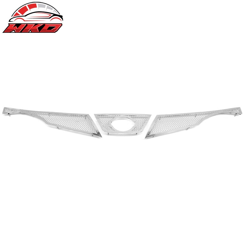 For 11-14 Nissan Juke Front Grille Replacement Chrome Stainless Steel Mesh Style