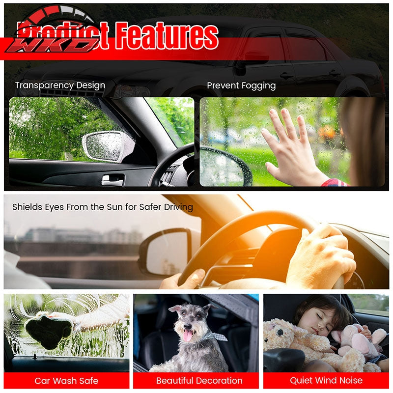 Fits 18-24 Nissan Kicks& 25 Kicks Play Window Visors Smoke Acrylic Deflector 4PC