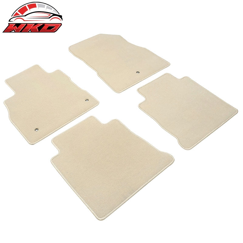 Fits 18-24 Nissan Kicks OE Fitment Beige Floor Mats Carpet Liners Nylon 4PC