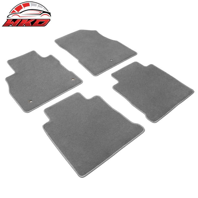 Fits 18-24 Nissan Kicks OE Fitment Gray Floor Mats Carpet Liners Nylon 4PC