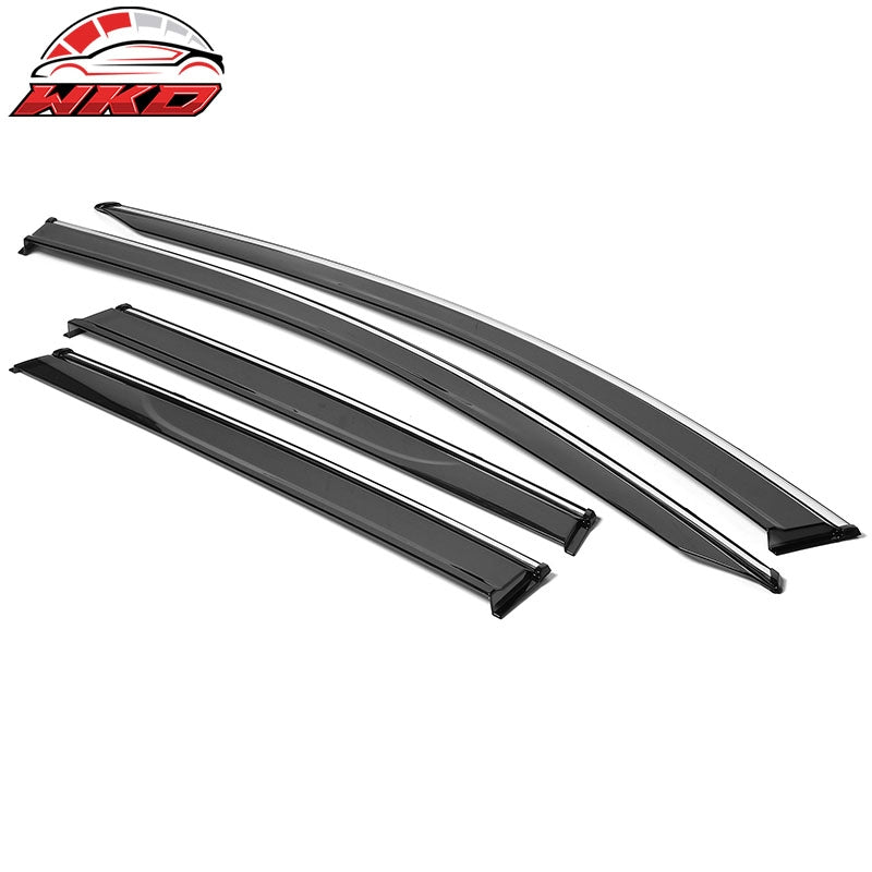 Wholesale 15-24 Nissan Murano Z52 Polycarbonate Window Visors w/ Chrome Trim 4Pc Set