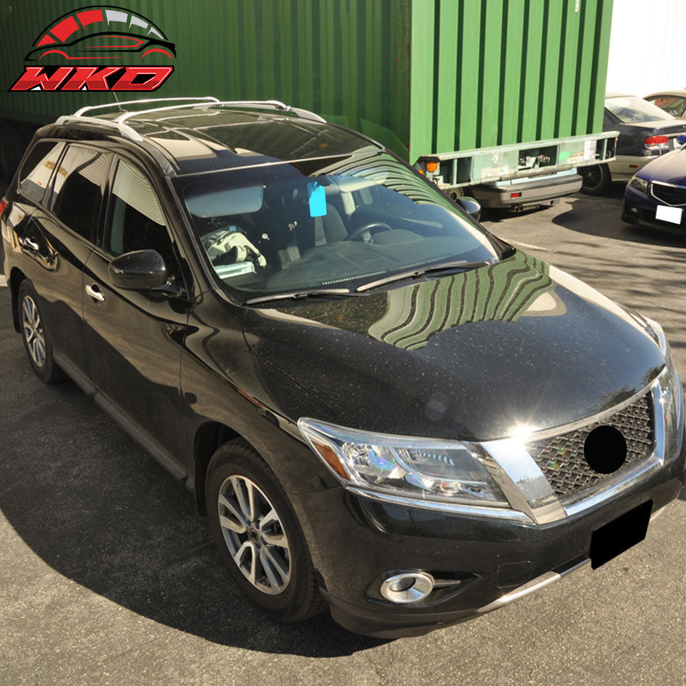 Fits 13-20 Nissan Pathfinder Black Roof Rack Cargo Luggage Carrier Cross Bar Set