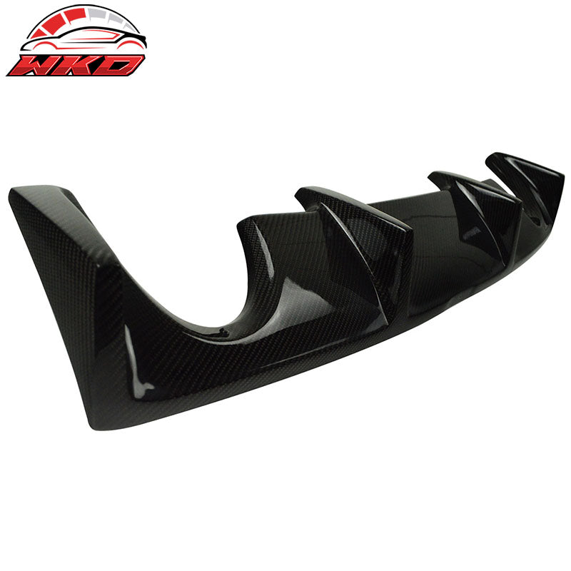 Fits 03-09 Nissan 350Z Z33 OE Style Rear Diffuser Lip Spoiler Matte Carbon Fiber
